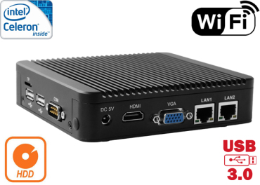 Industrial Computer Fanless Mini PC IBOX-Nano-J1900 N1a v.4