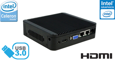 Industrial Computer Fanless MiniPC Nuc IBOX-Nano- J1900 N2B v.2