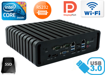 Industrial Computer Fanless MiniPC IBOX-QM87 i3 v.1