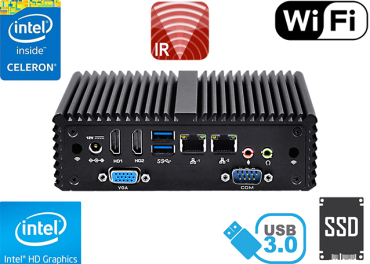Computer Industrial Fanless MiniPC mBOX Nuc Q150P v.2
