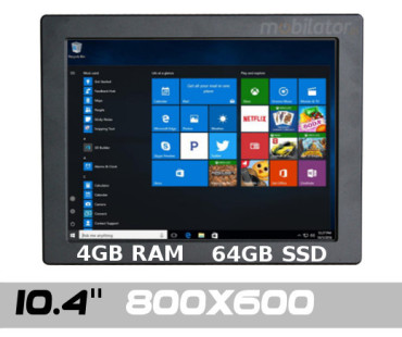 Durable strengthened Industrial Tactile PanelPC QBOX 10 v.2.1