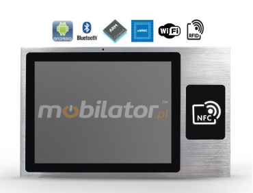 Reinforced Capacitive Industrial Panel PC with bult-in RFID HF reader -  MobiBOX 10.1 Android