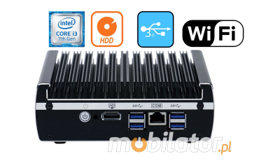 Rugged Mini Industrial Computer Fanless MiniPC IBOX-NM31B WiFi v.3