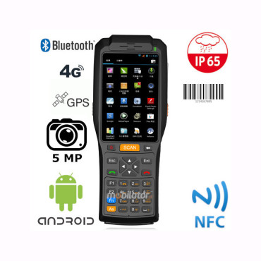 Strengthened Mobile Terminal with a built-in thermal printer and 1D laser scanner - MobiPad Z3506CK NFC v.2