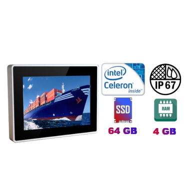 Touch screen computer (IP67 standard for the ENTIRE enclosure) - QBOX 12 (3855U) v.2