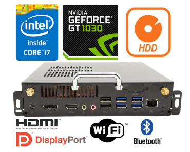  Rugged Industrial Computer with a dedicated card Nvidia GT1030 MiniPC graphics card zBOX-PSO-i7 v.7