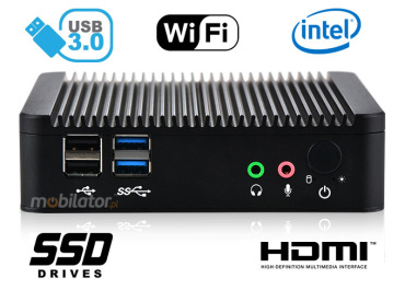 Computer Industry Fanless MiniPC  MiniPC yBOX - X29 (2 LAN) - J1900 v.2