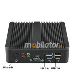 Industrial mini computer with passive cooling MiniPC yBOX-X30A(2LAN+2COM)-N2815 v.2 - photo 3