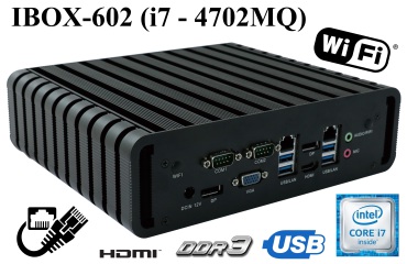 IBOX-602 (i7 4702MQ) v.2 - Fanless mini industrial PC for producers