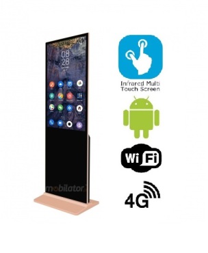 HyperView 43 v.5 - Advertising panel with a 43-inch screen (infrared touch), with wifi, Android 7.1 and 4G