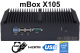mBox X105 v.1 - Industrial Mini Computer with Intel Celeron 3855U Processor - M.2 disk - USB 3.0, 2x HDMI