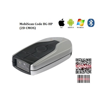 MobiScan Code BG-HP v.1 - Portable, handheld, inverting pocket scanner (2D IMAGE) with wireless communication function (Bluetooth, Wireless 2.4 GHz)