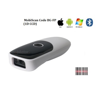 MobiScan Code BG-FP v.1 - Rugged, handy and lightweight barcode scanner (1D CCD) with wireless communication (Bluetooth, Wireless 2.4 GHz)