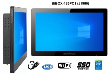 BiBOX-185PC1 (i3-4005U) v.2 - Armored metal industrial panel with IP65 and WiFi resistance standard