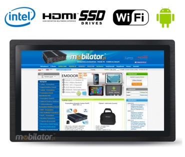 MobiTouch 101RK4 - rugged industrial touch panel PC with 10 inch display - Android and IP65 standard on the front panel 