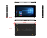  Przemysowy tablet ze skanerem UHF RFID, NFC wzmocniony wytrzymay lekki  MobiPad ST800B