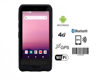 Mobipad Qxtron Q6600 v.2 - Rugged data collector (IP65 + MIL-STD-810G standard) with 6-inch capacitive screen, 4GB RAM, 64GB disk and Honeywell 1D N4313 scanner 