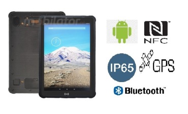 Mobipad 800ATS v.2 - Rugged production tablet with IP65 and MIL-STD-810G standards, 3GB RAM, 32GB disk, Bluetooth 4.0, NFC and EM3296 2D scanner