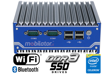 IBOX N114 v.4 - Useful miniPC with Intel Celeron processor, WiFi module and Bluetooth support, RS485, 4GB RAM and 256GB SSD mSATA