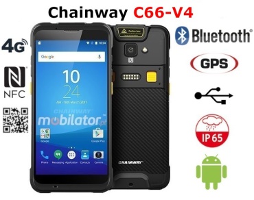 Chainway C66-V4 v.4 - Industrial data collector for wholesalers with Bluetooth 4.2 and IP65 resistance standard, Datalogic E3200 2D scanner