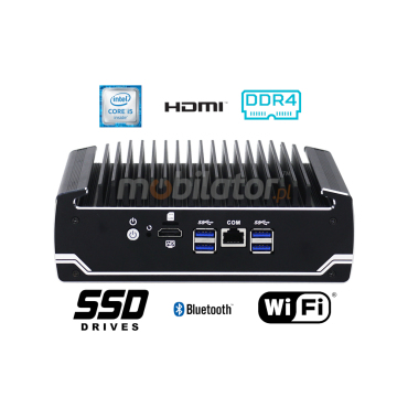 IBOX N185 v.9 - Good quality, reinforced miniPC with 4x USB 3.0 and6x RJ-45 LAN ports, 32GB RAM DDR4 and SSD, HDD drives, a WiFi module and Bluetooth support