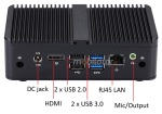mBOX QC750 v.3 - Industrial, fanless minipc with SSD 512GB, 4GB RAM, 2x RS-232, 2x USB2.0, 2x USB3.0, 1x RJ45 Port for Gigabit LAN, 1xHDMI & WIFI + Bluetooth - photo 2