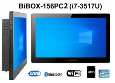 BiBOX-156PC2 (i7-3517U) v.6 - Panel computer with touch screen, WiFi, 8GB RAM with HDD (500 GB) and Bluetooth