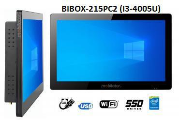 BiBOX-215PC2 (i3-4005U) v.2 - Armored industrial waterproof panel with IP65 and WiFi resistance standard