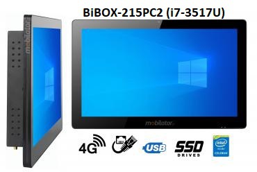 BiBOX-215PC2 (i7-3517U) v.4 - Rugged computer panel with IP65 (water and dust resistance) with 256 GB SSD, 4G technology 